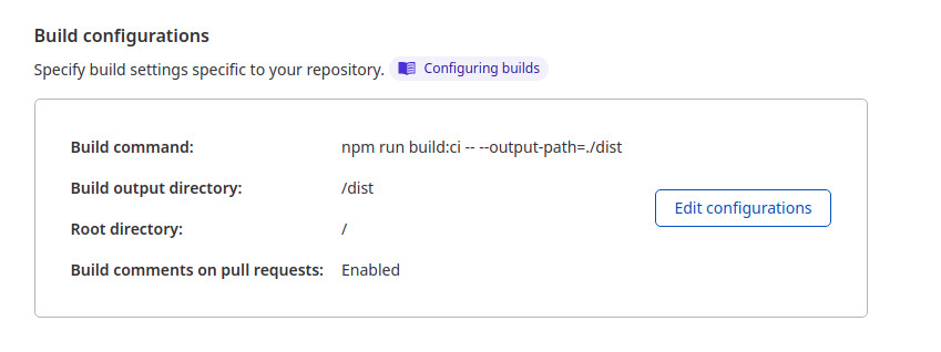 CF Pages Build Properties